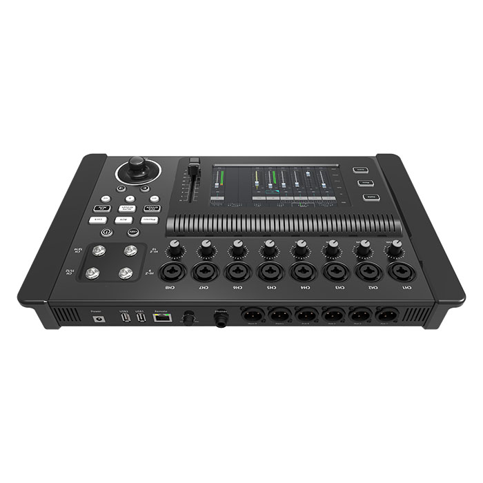 Mixer digital de 16 entradas e 8 saídas