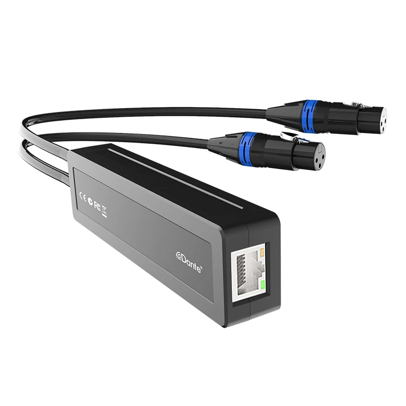 Quais são as funções do adaptador Dante?