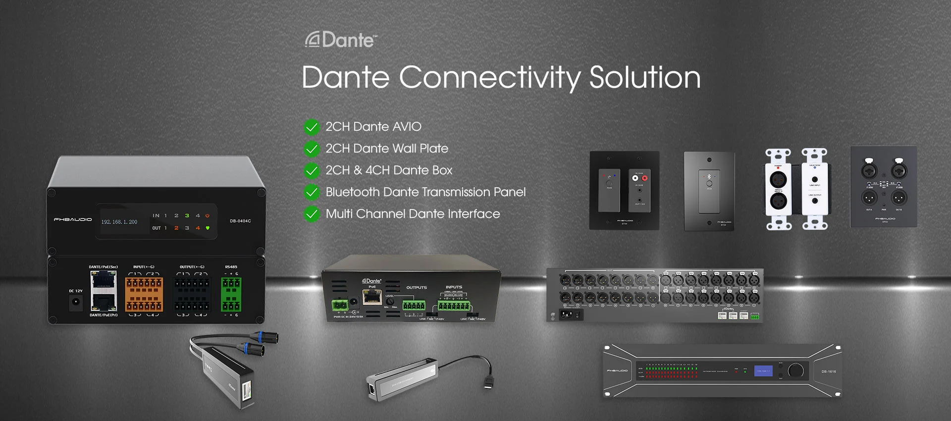 Solução de conectividade Dante