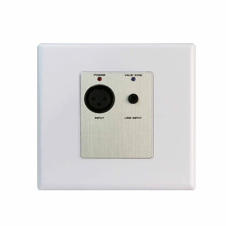 Interface de áudio Dante 4CH com entrada de microfone e linha