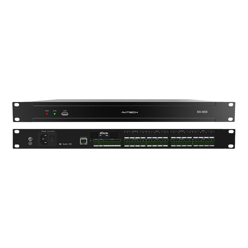 8 em 8 Out Digital Audio Processor